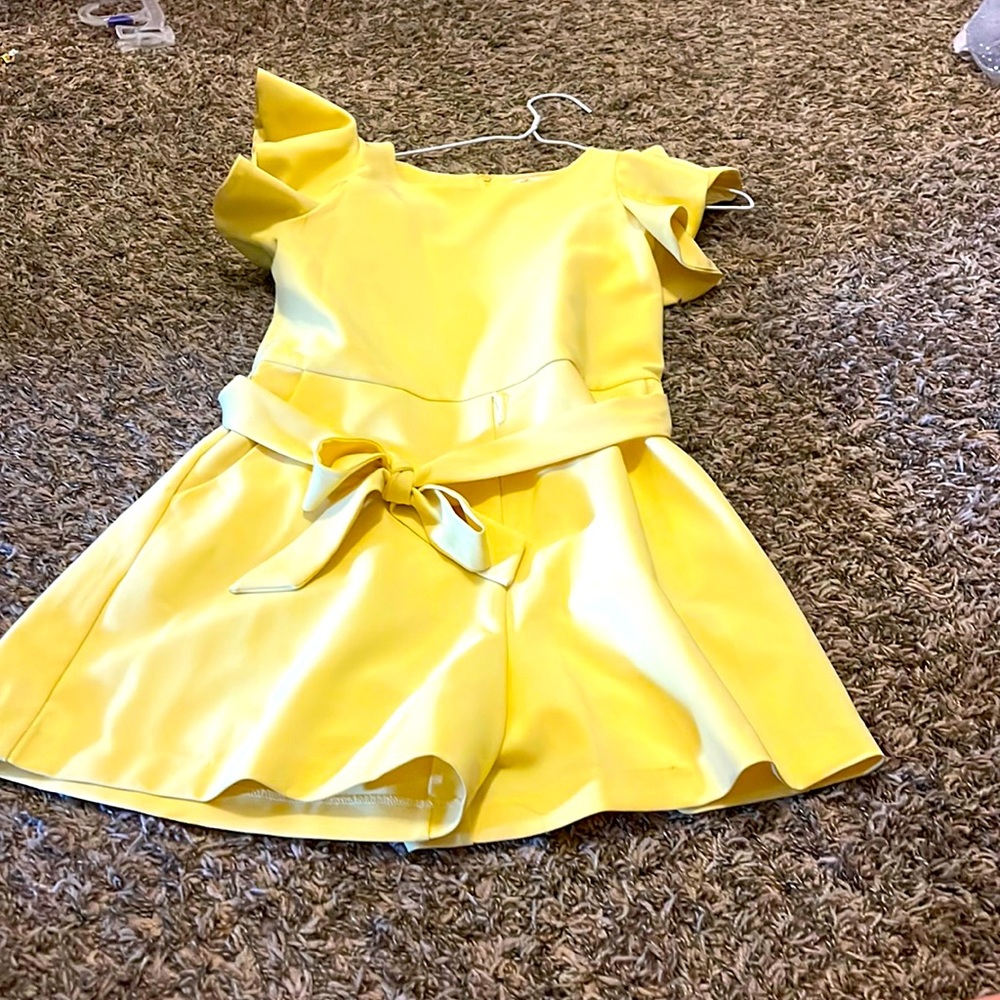 Dillard's yellow jumpsuit